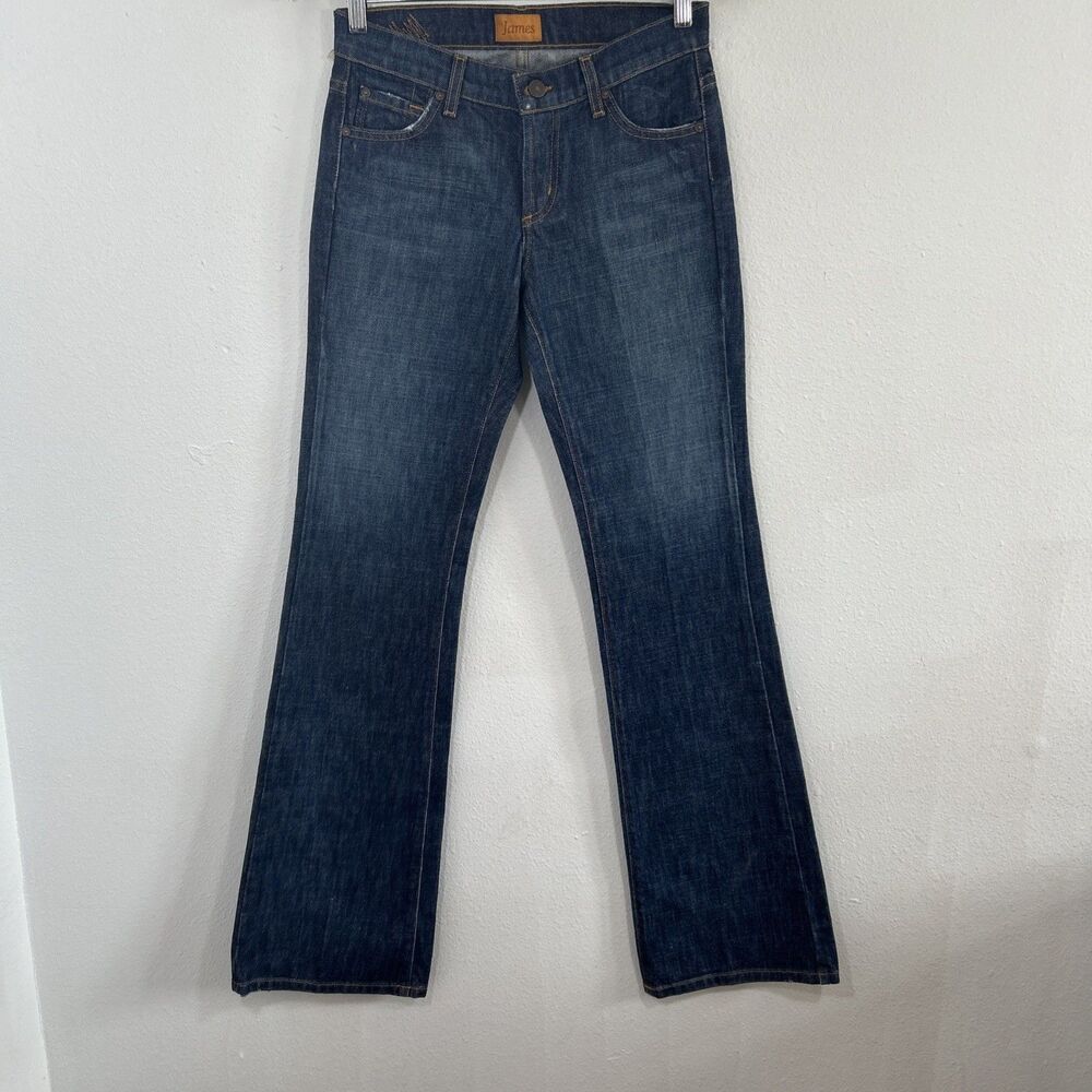 James Jeans Womens 27 Dark Bowie Boot Leg‎ Cowgirl Denim Western